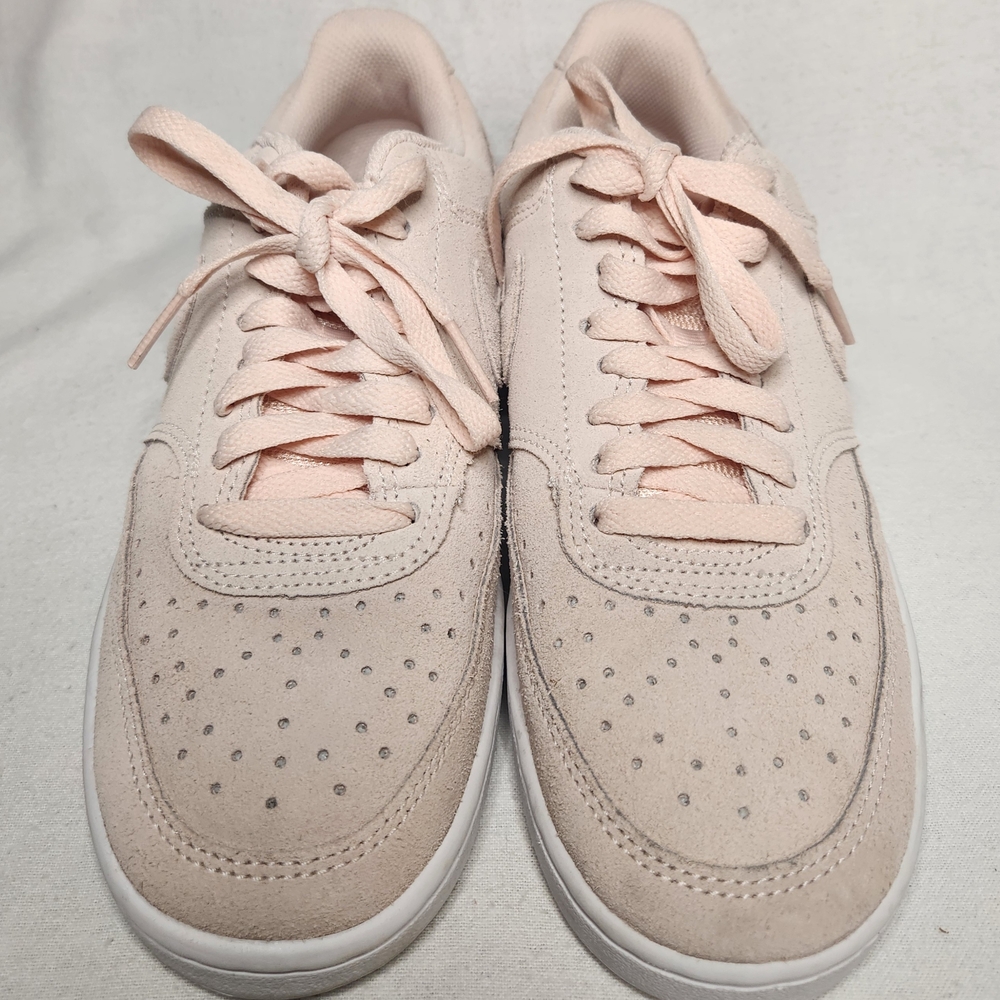 Nike Court Vision Low Orange Pearl Pink And White Size 8 - Picture 3 of 5
